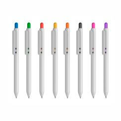 Długopisy z nadrukiem, nowy model lio biały