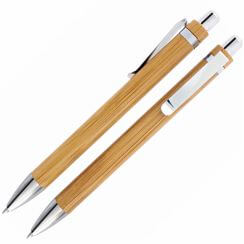 długopisy firmowe z nadrukiem, długopisy z bambusa