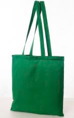 zielone torby bawełniane