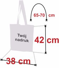 bawełniane torby na zakupy, wymiary